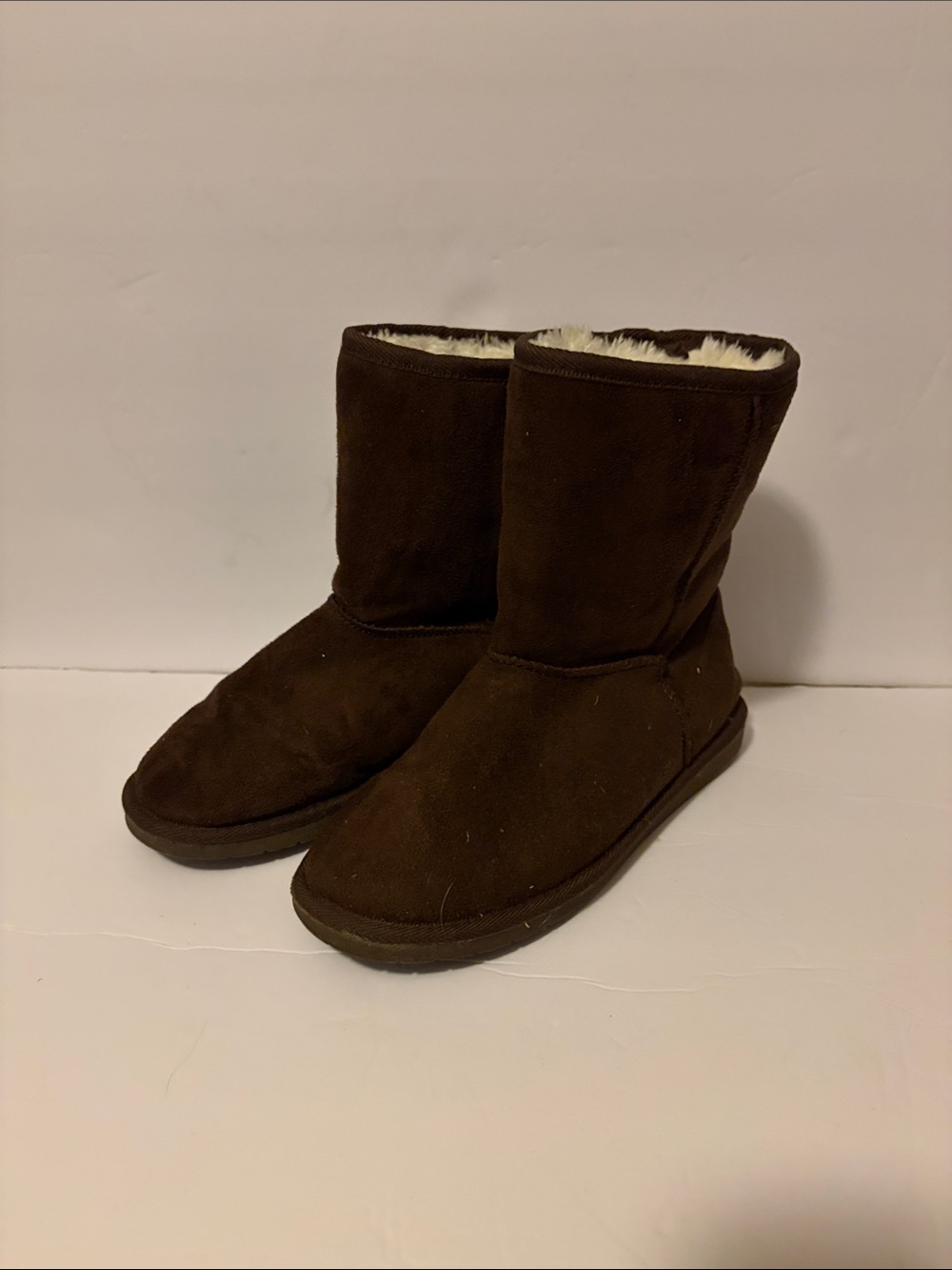 Dawgs Brown Plush-Lined Mid-Calf Winter Booties